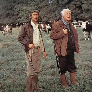 Still of Michel Barbey and Jean Gabin in La horse (1970)