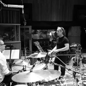 Gary Barlough and Victor Indrizzo discuss drum parts for Snake  MongooSe score