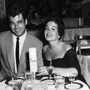 Ciros Nightclub Rory Calhoun  wife Lita Baron c 1955
