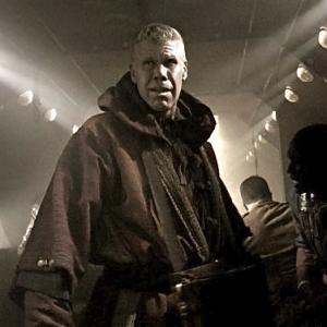 Ron Pearlman as Brother Samuel in Mutants Chronicles Pressman Film