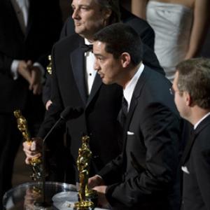 Eric Barba and Craig Barron accepts the Oscar for Visual Effects for The Curious Case of Benjamin Button Paramount and Warner Bros during the live ABC Telecast of the 81st Annual Academy Awards from the Kodak Theatre in Hollywood CA Sunday February 22 2009