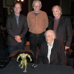 Ray Harryhausen at the California Film Institute for a retrospective of his VFX work in films  with Craig Barron Dennis Muren and Phil Tippett