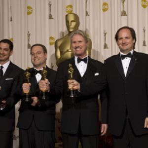 Eric Barba Steve Preeg Burt Dalton and Craig Barron for work on The Curious Case of Benjamin ButtonParamount and Warner Bros accepts the Oscar for Achievement in visual effects at the 81st Annual Academy Awards telecast from the Kodak Theatre in Hollywood CA Sunday February 22 2009
