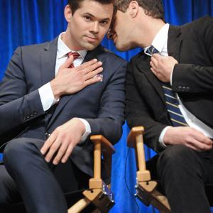 Justin Bartha and Andrew Rannells at event of The New Normal 2012