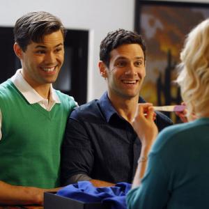Still of Justin Bartha Andrew Rannells Georgia King and Trae Patton in The New Normal 2012