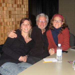 Sophie Harris, Geof Bartz, Irene Taylor Brodsky at the mix of SAVING PELICAN 895 in Portland, Oregon January 2011.