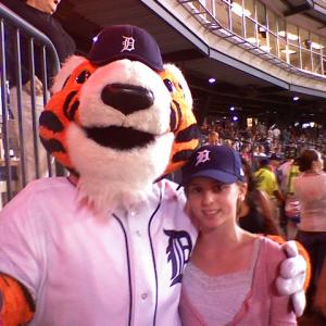 Juliet Bartz and Paws at Comerica Park 2006