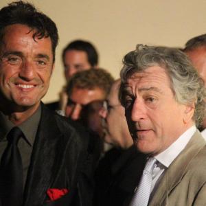 Director Giulio Base and Actor Robert De Niro attend the Taormina Film Fest Opening Night on June 13, 2010