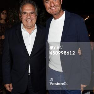 ITALY  JUNE 21 2014 Fox Filmed Entertainment CEO Jim Janopulos and director Giulio Base attend 60th Taormina Film Fest