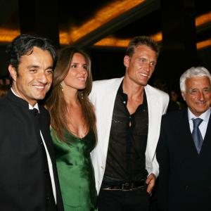 Director Giulio Base and his wife, actor Dolph Lundgren and producer Fulvio Lucisano at the David di Donatello awards Rome, 2006 - THE FINAL INQUIRY