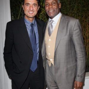 Giulio Base and Danny Glover attend the 14th Annual Capri Hollywood International Film Festival on December 29 2009 in Capri Italy