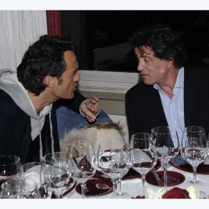 Giulio Base and Sylvester Stallone - ROCKY BALBOA, Rome Premiere, 2007