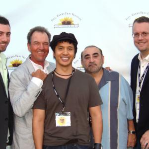 Hrach Titizian, Gregory Itzin, Johnny Asuncion, Ken Davitian and Peter Paul Basler at the 2008 Feel Good Film Festival