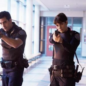Still of Ben Bass and Missy Peregrym in Rookie Blue 2010
