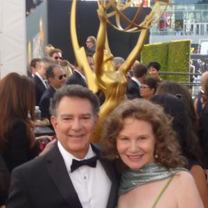 Actress Roberta Bassin  Husband Ned Bassin attend The 65th Annual Emmy Awards  Nokia Center LA Ca