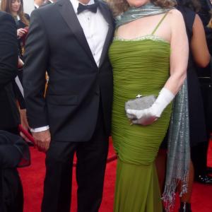 Actress Roberta Bassin  Husband Ned Bassin attend The 65th Annual Emmy Awards Nokia Center LA CA