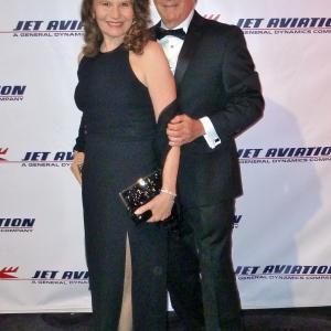 Living Legends of Aviation Awards at the Beverly Hilton Actress Roberta Bassin and husband Ned Bassin