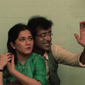 Still of Ravi Baswani and Bhakti Barve in Jaane Bhi Do Yaaro (1983)