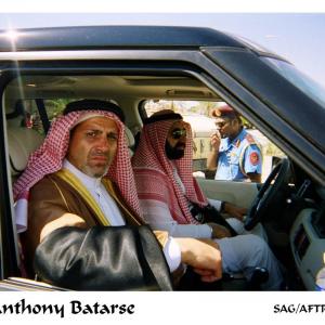 This is from the movie set, The Kingdom, Directed by Peter Berg. Anthony is in the passenger seat, playing the Inner Circle to Prince Bin Khaled.