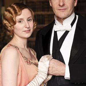 Laura Carmichaelas Lady Edith and Robert Bathurst as Sir Anthony Strallan in Downton Abbey