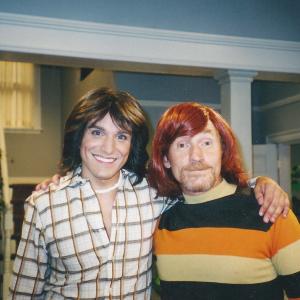 Playing Keith Partridge in The Partridge Family with Danny Bonaduce on the set of NBCs The Rerun Show