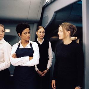 Still of Jodie Foster Kate Beahan Erika Christensen and Judith Scott in Flightplan 2005
