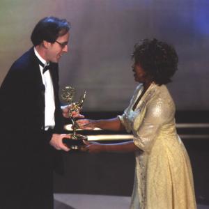 Jeff Beal receives his 1st Prime Time Emmy from Alfre Woodard for his Theme Song for 