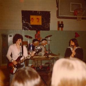 In his youth Dave Bean on right wwide collar thick head of hair was lead vocalist for Detroit garage band Sash Bass player on left is Randy Sosin now VP of Talent for MTV