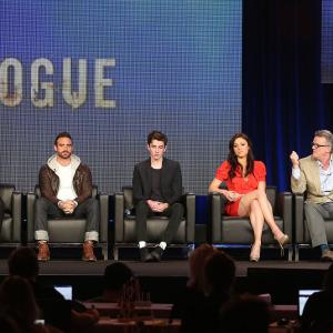 Matthew Beard, Marton Csokas, Nick Hamm, John Morayniss, Thandie Newton, Leah Gibson and Joshua Sasse at event of Rogue (2013)