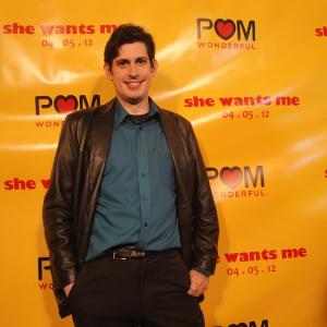 On the red carpet at the premiere of She Wants Me (April 5th, 2012)