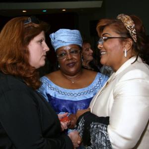 Malaika Lynn Beaudin meeting the First Lady of Burkina Faso, Chantal Compaoré