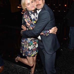 Actors Diane Kruger and Demian Bichir attend the after party for the season premiere of FX's 