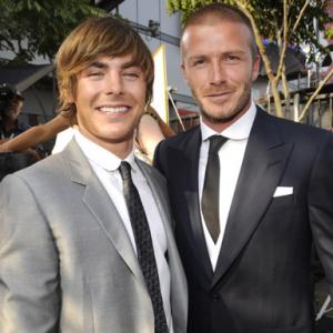 David Beckham and Zac Efron