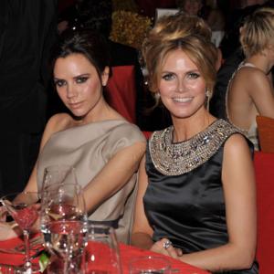 Heidi Klum and Victoria Beckham at event of The 82nd Annual Academy Awards 2010