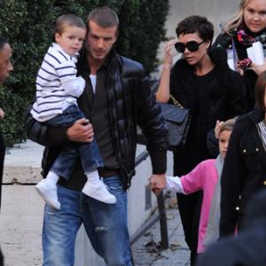 David Beckham, Victoria Beckham, Romeo Beckham and Cruz Beckham