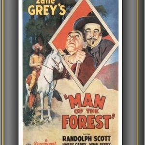 Randolph Scott Noah Beery and Harry Carey in Man of the Forest 1933