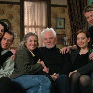 Still of Malcolm McDowell Max Beesley Susan Lynch and Olivia Tracey in Red Roses and Petrol 2003