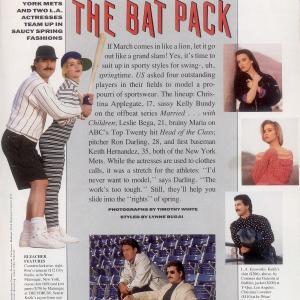 The Mets Ron Darling, Keith Hernandez, Christina