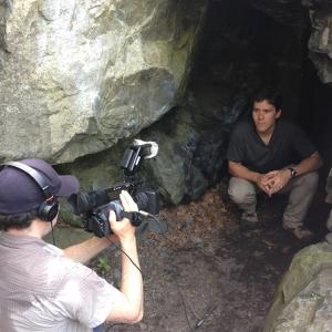 Filming New England Legends Dungeon Rock