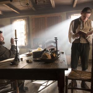 Still of Jamie Bell and Daniel Henshall in TURN (2014)