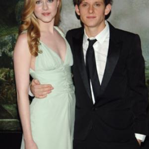 Jamie Bell and Evan Rachel Wood at event of King Kong (2005)