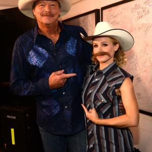 Alan Jackson and Kristen Bell attend the 2014 CMT Music Awards at Bridgestone Arena on June 4, 2014 in Nashville, Tennessee.