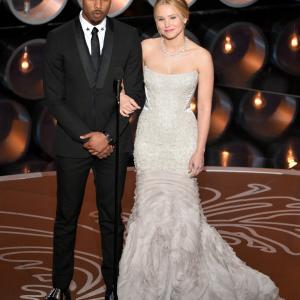 Kristen Bell and Michael B Jordan at event of The Oscars 2014