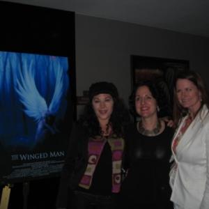 Camillia Monet (L), Marya Mazor (C),and Stephanie Bell (R) at the premiere of 