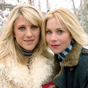 Christina Applegate and Andrea Bendewald at event of Employee of the Month 2004