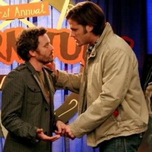 Still of Rob Benedict and Jared Padalecki in Supernatural 2005