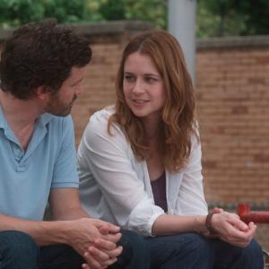 Still of Rob Benedict and Jenna Fischer in A Little Help (2010)