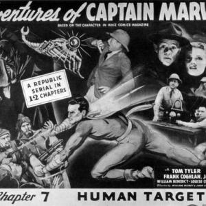 William 'Billy' Benedict, Frank Coghlan Jr., Louise Currie and Tom Tyler in Adventures of Captain Marvel (1941)