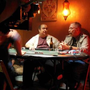Movie still from The Poker Lesson From Left to Right  Mike Benitez and Reed Kalisher