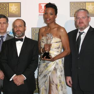 H. Jon Benjamin, Chris Parnell, Aisha Tyler and Adam Reed at event of Archer (2009)